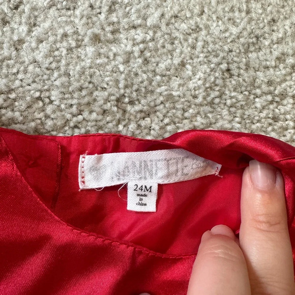 Red sparkler Christmas dress - Picture 3 of 3